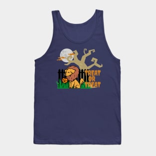 Halloween Treat or Treat (Trick or Treat) Spooky Dog Tank Top